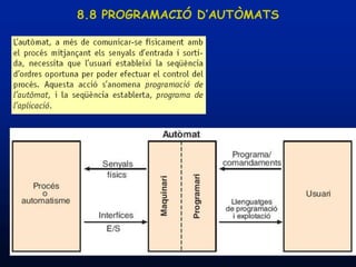 8.8 PROGRAMACIÓ D’AUTÒMATS




19/03/2013         Unitat 8. Sistemes automàtics i de control   89
 