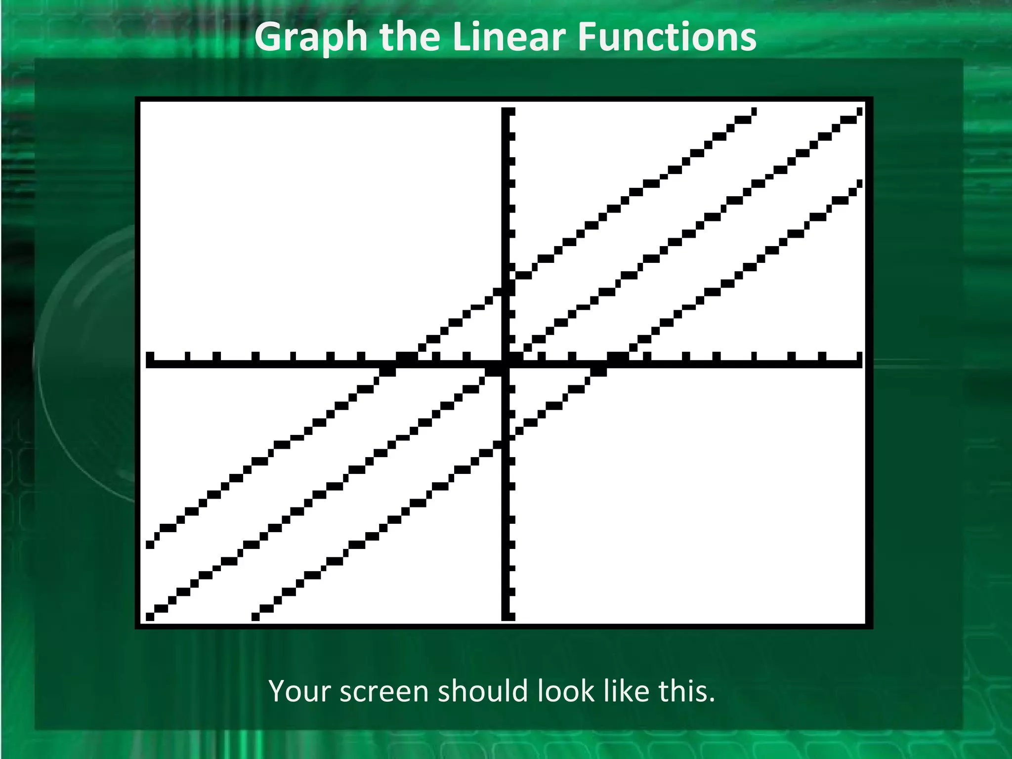 TI-84--Tutorial--Linear Functions | PPT