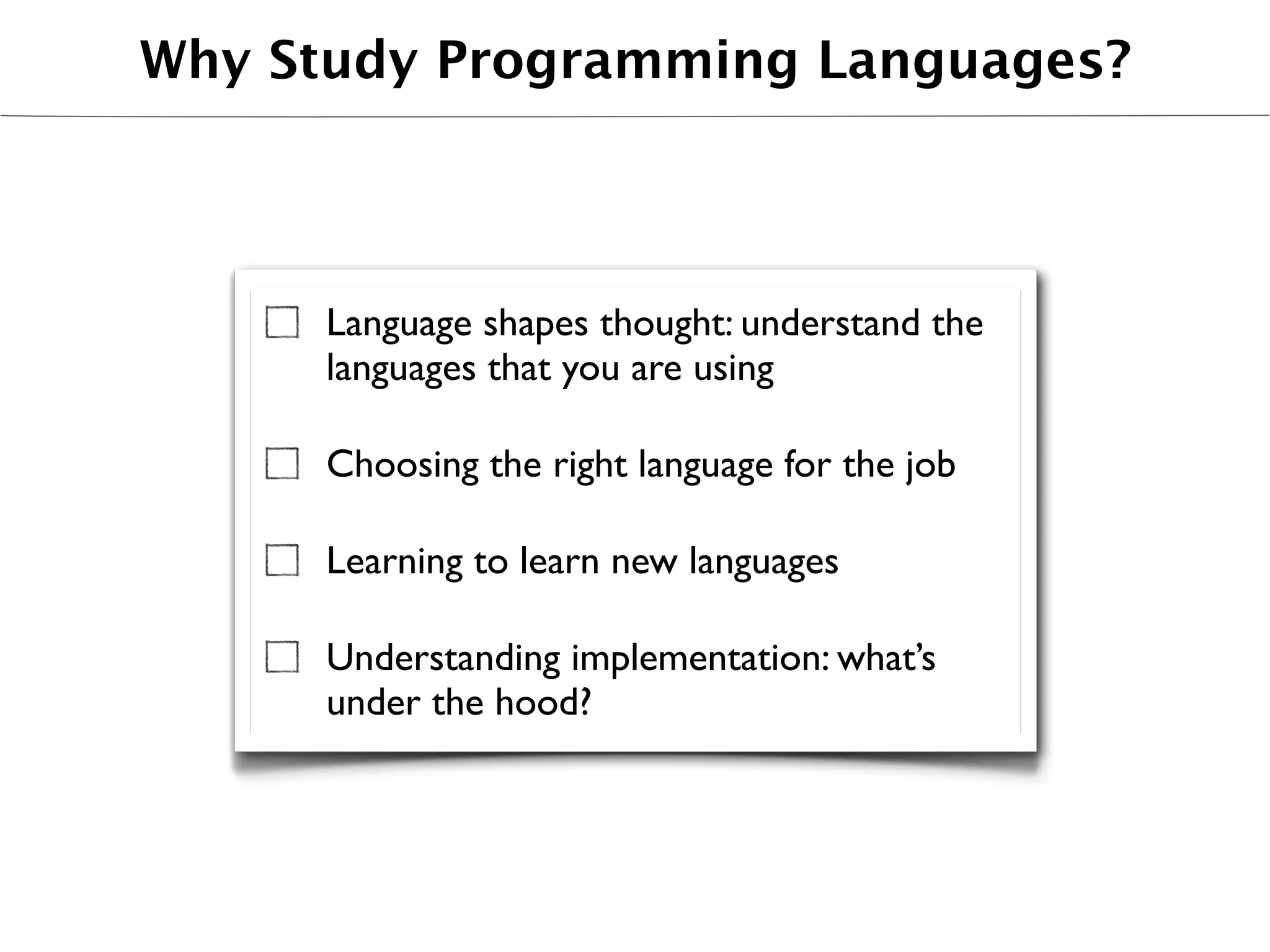Ti1220 Lecture 1: Programming Linguistics | PPT