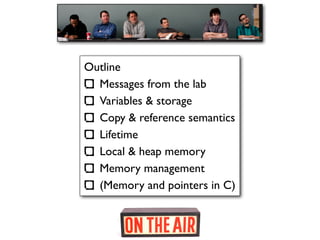 Lecture 3: Storage and Variables | PDF
