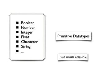 Lecture 4: Data Types | PDF