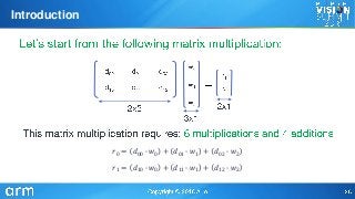 𝑟0 = 𝑑00 ∙ 𝑤0 + 𝑑01 ∙ 𝑤1 + 𝑑02 ∙ 𝑤2
𝑟1 = 𝑑10 ∙ 𝑤0 + 𝑑11 ∙ 𝑤1 + 𝑑12 ∙ 𝑤2
Introduction
 