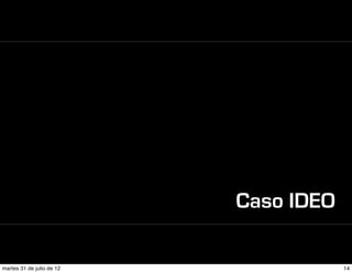 Caso IDEO

martes 31 de julio de 12               14
 