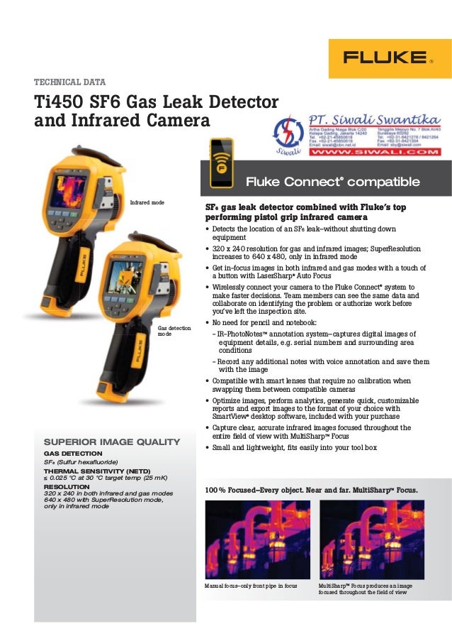 Technical Data Fluke Ti450 SF6