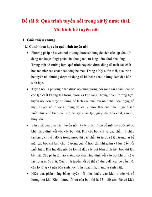 Bể tuyển nổi DAF  Gia công phân phối và lắp đặt