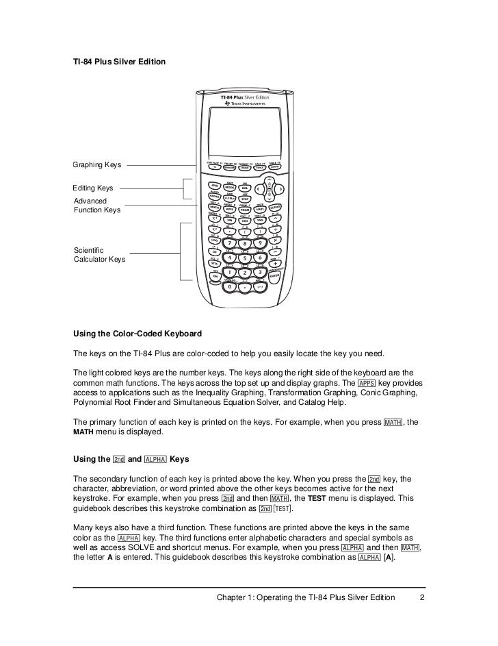 TI 84/84+Guidebook