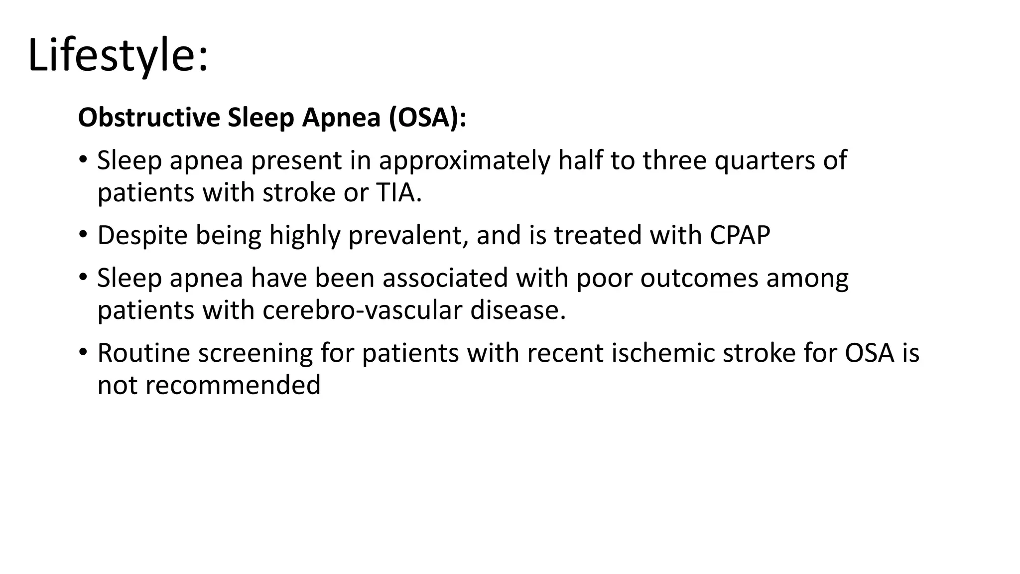 TIA and stroke prevention | PPTX