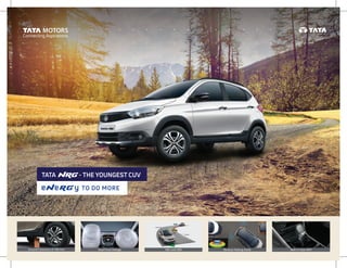Ground Clearance of 180 mm ABS with EBD Reverse Parking Assist Best in Class AMTDual Front Airbags
- THE YOUNGEST CUVTATA
TO DO MORE
Connecting Aspirations
 
