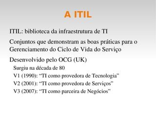TI: Investimento ou Despesa? Quando TI é controlada: investimento 