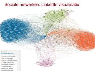 Relevante sociale netwerk theorieën
• Nicholas Christakis: Onze ervaring met de wereld hangt af van deze
feitelijke struct...