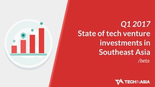 Q1 2017
State of tech venture
investments in
Southeast Asia
/beta
 