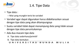 Variabel dalam pemrograman bahasa python | PDF