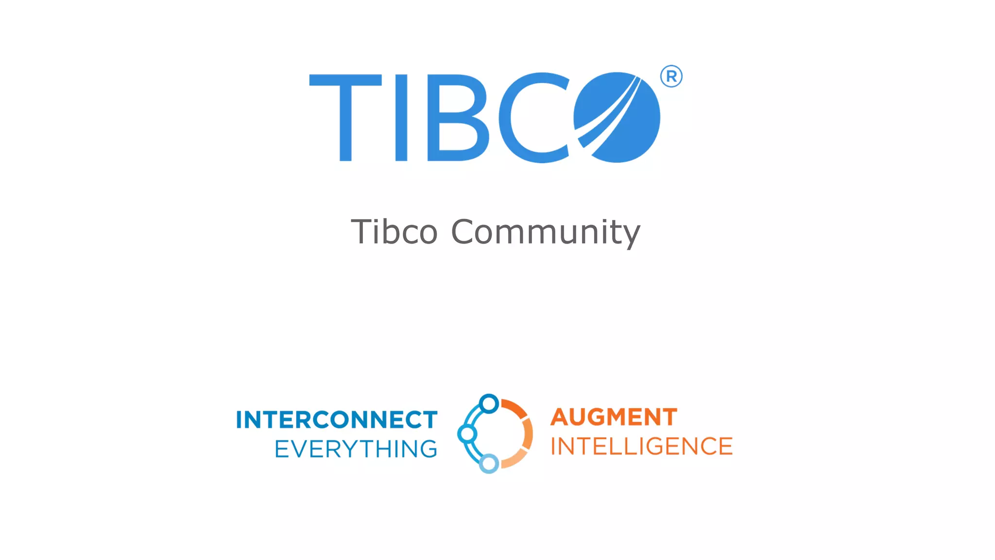 Tibco Community
 