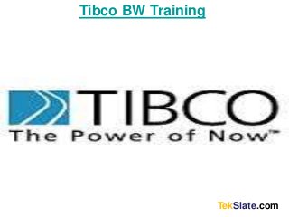 TekSlate.com
Course NameTibco BW Training
 