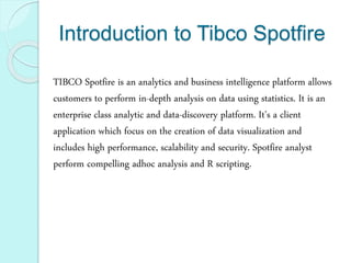 Tibco spotfire online training