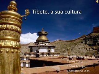 Tibete, a sua cultura




              Trabalho realizado por:
              Carlos Costa
              Carlos Araújo
              Constantino Dias
 