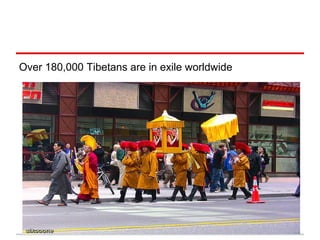 Over 180,000 Tibetans are in exile worldwide
 