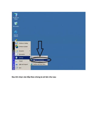 Sau khi chọn vào tiếp theo chúng ta sẽ làm như sau
 