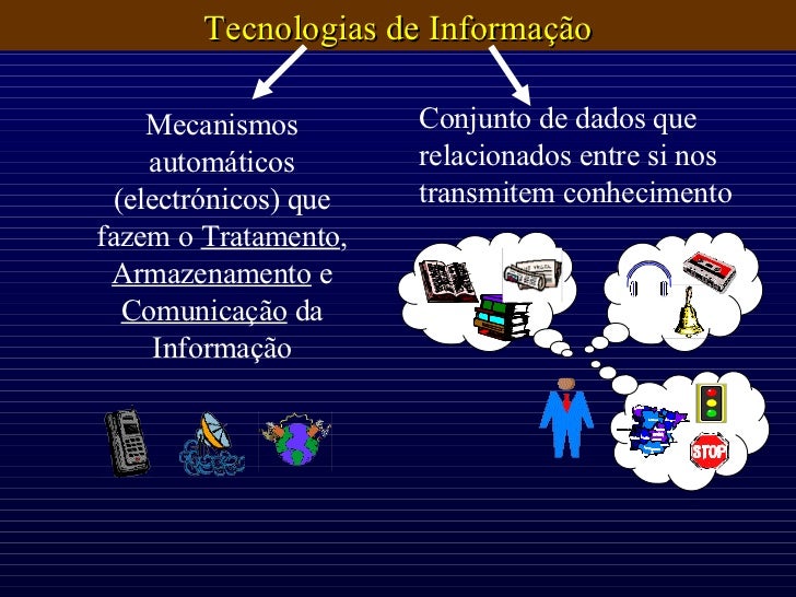 Conjunto de dados que relacionados entre si nos transmitem conhecimento Mecanismos automáticos (electrónicos) que fazem o ...
