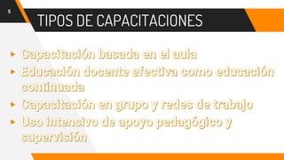 TIPOS DE CAPACITACIONES
5
 