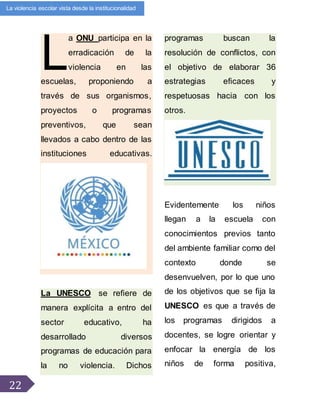 antologia: acoso y violencia escolar | DOCX