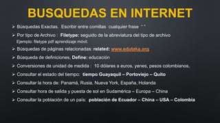 TIC PRESENTACION CLASES