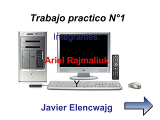 Trabajo practico N°1 Integrantes: Ariel Rajmaliuk Y Javier Elencwajg 