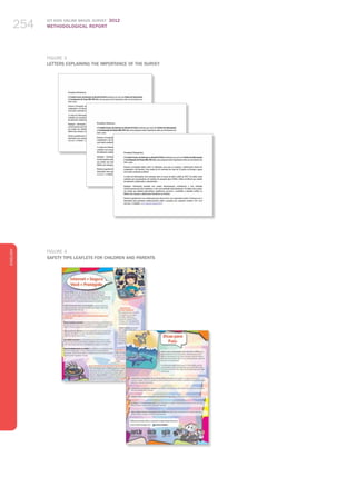 ICT KIDS ONLINE BRAZIL SURVEY 2012
METHODOLOGICAL REPORT254254254
ENGLISH
254254254
fIGURE 3
Letters Explaining the Importance of the Survey
FIGURE 4
Safety Tips Leaflets for Children and Parents
 