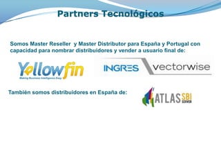 Partners Tecnológicos


Somos Master Reseller y Master Distributor para España y Portugal con
capacidad para nombrar distribuidores y vender a usuario final de:




También somos distribuidores en España de:
 