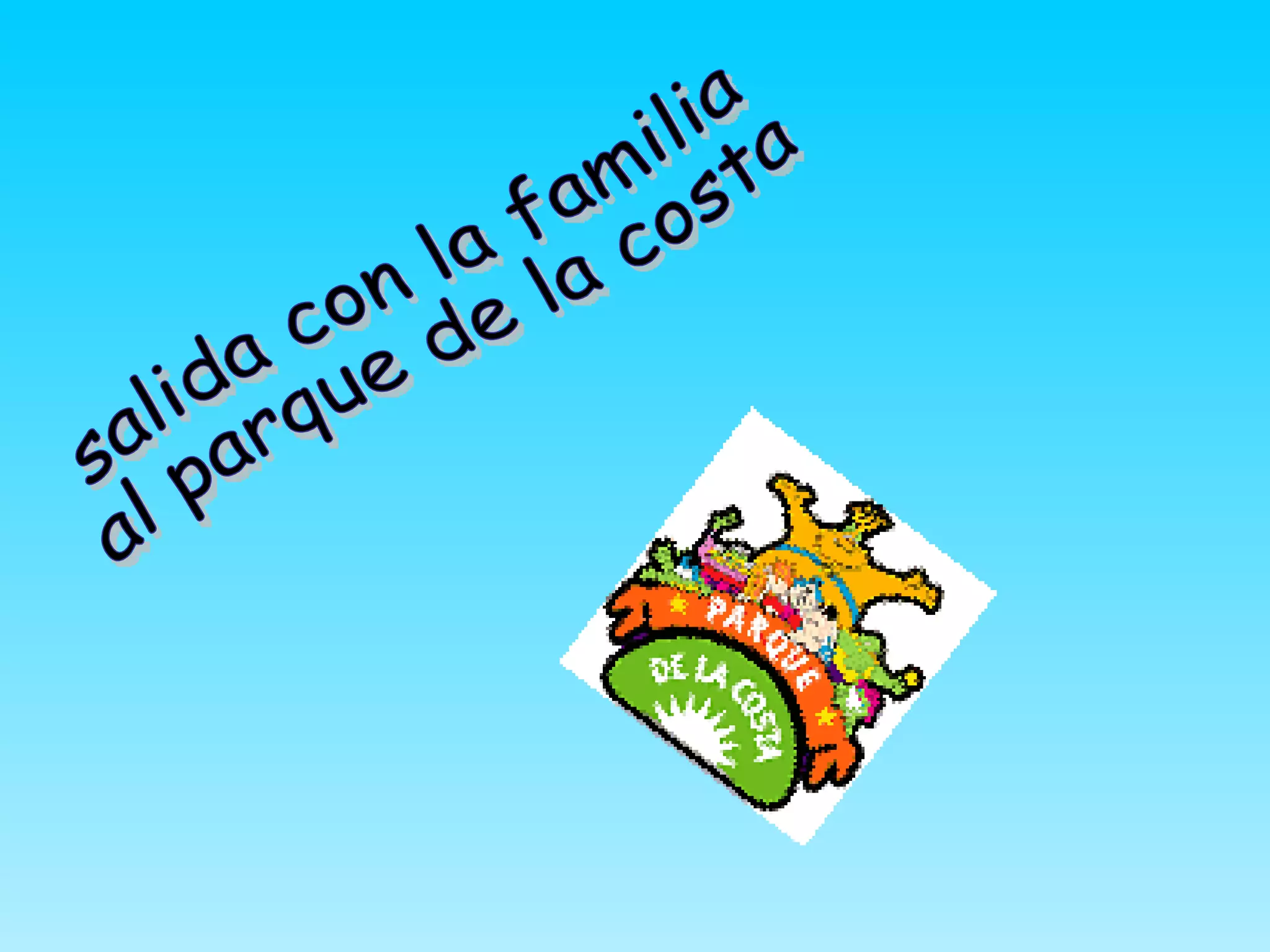 salida con la familia al parque de la costa