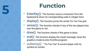 Tic tac toe game with graphics presentation | PPTX