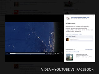 VIDEA	
  –	
  YOUTUBE	
  VS.	
  FACEBOOK	
  
 