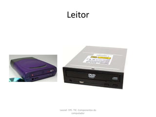 Leitor
Leonel- 5ºE- TIC- Componentes do
computador
 