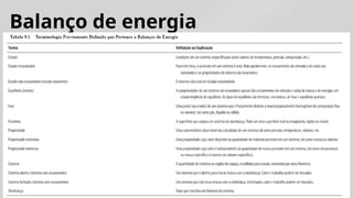 Balanço de energia
 