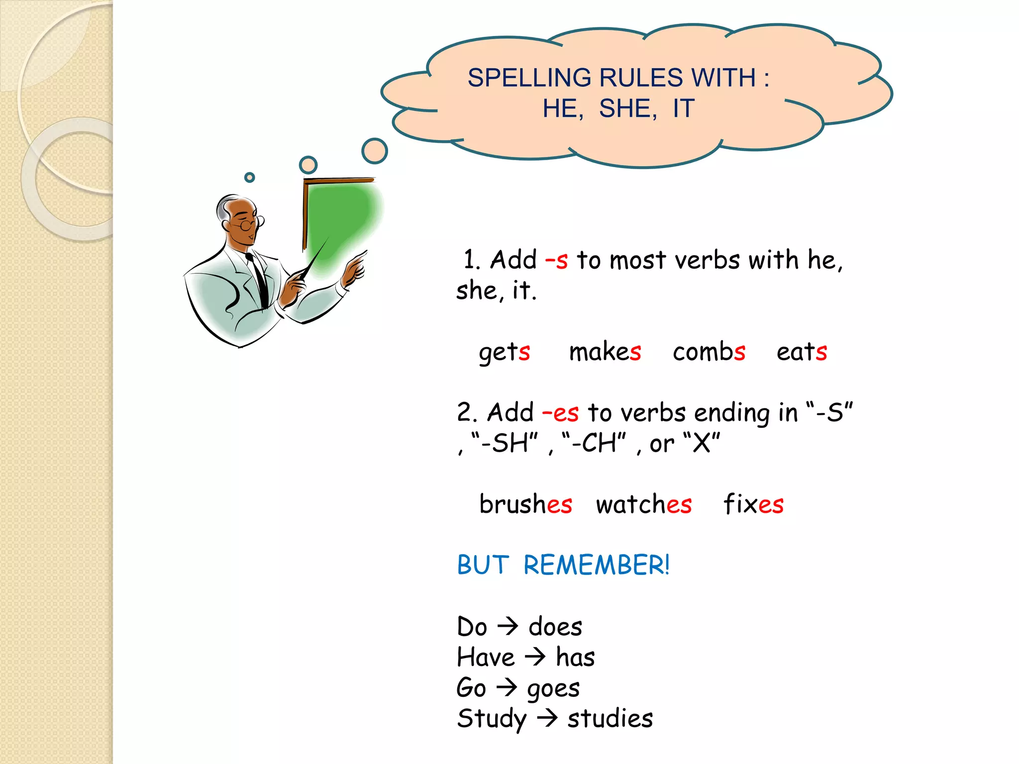 SIMPLE PRESENT TENSES - claudia delgado | PPTX | Education