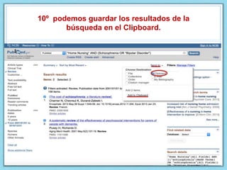 10º podemos guardar los resultados de la
búsqueda en el Clipboard.
 