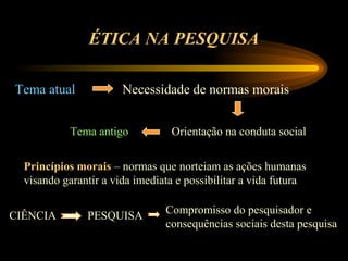 Ética na pesquisa | PPT