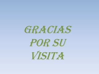 GRACIAS
 POR SU
 VISITA
 