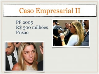 PF 2005
R$ 500 milhões
Prisão
Caso Empresarial II
 