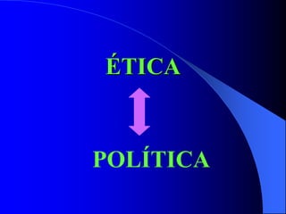 ÉTICA
POLÍTICA
 