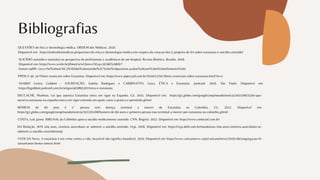 Bibliografias
QUESTÕES de ética e deontologia médica. ORDEM dos Médicos. 2020.
Disponível em: https://ordemdosmedicos.pt/questoes-de-etica-e-deontologia-medica-em-vespera-da-votacao-dos-5-projetos-de-lei-sobre-eutanasia-e-suicidio-assistido/
SUICÍDIO assistido e eutanásia na perspectiva de profissionais e acadêmicos de um hospital. Revista Bioética. Brasília. 2018.
Disponível em: https://www.scielo.br/j/bioet/a/xrL9mwvtSGqvv3G9KFjv9KB/?
format=pdf#:~:text=No%20suic%C3%ADdio%20assistido%2C%20o%20paciente,acabar%20com%20o%20sofrimento%201
ASABIO Letícia Goldoni - LOURENÇÃO, Isabela Rodrigues e CARBINATTO, Luiza. ÉTICA e Eutanásia. Jusbrasil. 2016. São Paulo. Disponível em:
https://legoldoni.jusbrasil.com.br/artigos/403895307/etica-e-eutanasia;
PIPOCA 3d. 10 Filmes essenciais sobre Eutanásia. Disponivel em: https://www.pipoca3d.com.br/2020/12/10-filmes-essenciais-sobre-eutanasia.html?m=1
DECCACHE, Matheus. Lei que autoriza Eutanásia entra em vigor na Espanha. G1. 2021. Disponível em: https://g1.globo.com/google/amp/mundo/noticia/2021/06/25/lei-que-
autoriza-eutanasia-na-espanha-entra-em-vigor-entenda-em-quais-casos-a-pratica-e-permitida.ghtml
HOMEM de 60 anos é 1° pessoa sem doença terminal a morrer de Eutanásia na Colombia. G1. 2022. Disponível em:
https://g1.globo.com/google/amp/mundo/noticia/2022/01/08/homem-de-60-anos-e-primeira-pessoa-nao-terminal-a-morrer-por-eutanasia-na-colombia.ghtml
COSTA, Luís Jaime. RIBUNAL da Colômbia aprova suicídio medicamente assistido. CNN. Bogotá. 2022. Disponível em: https://www.cnnbrasil.com.br/
DA Redação. AOS 104 anos, cientista australiano se submete a suicídio assistido. Veja. 2018. Disponível em: https://veja.abril.com.br/mundo/aos-104-anos-cientista-australiano-se-
submete-a-suicidio-assistido/amp/
VATICAN News. A eutanásia é um crime contra a vida, Incurável não significa inundável. 2020. Disponível em: https://www.vaticannews.va/pt/vaticano/news/2020-09/congregacao-fe-
samaritanus-bonus-sintese.html
 
