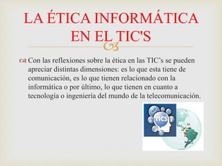 Etica informatica | PPTX