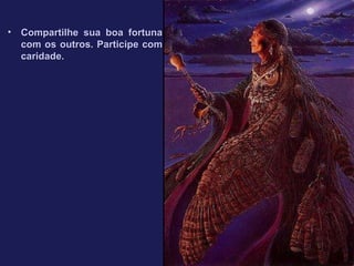 Compartilhe sua boa fortuna com os outros. Participe com caridade.   