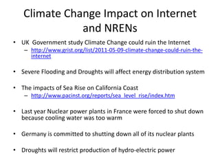 Climate Change is not reversibleClimate Change is not like acid rain, water management or ozone destruction where environment will quickly return to normal once source of pollution is removedGHG emissions will stay in the atmosphere for thousands of years and continue to accumulatePlanet will continue to warm up even if we drastically reduce emissionsWeaver et al., GRL (2007)All we hope to achieve is to slow down the rapid rate of climate change