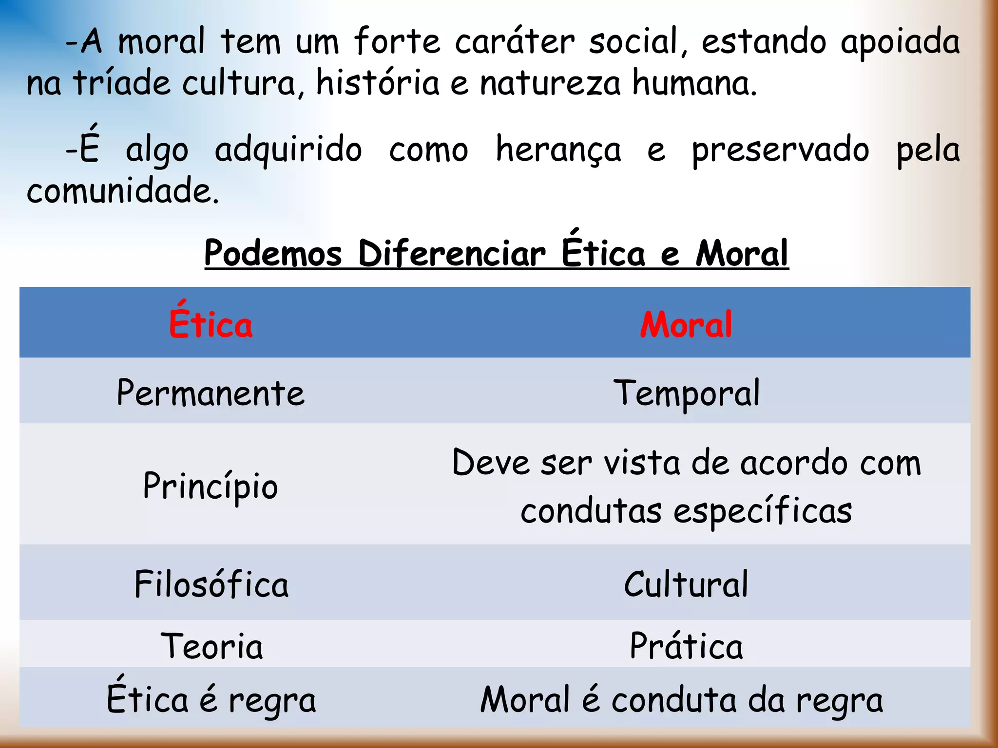 Ética moral e valores | PPT