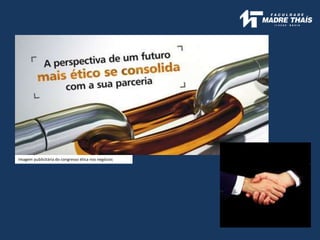 Imagem publicitária do congresso ética nos negócios
 