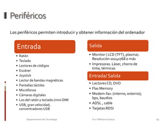 La memoria27Departamento de Tecnología                                                                     Fco Villafranca Gracia                         RAMLugar donde el ordenador guarda los datos o instrucciones en el momento presente.Straps: líneas de activaciónBUS, direcciones,Salida instrucciones(ROM)BUS, direccionesBUS, datosR/W