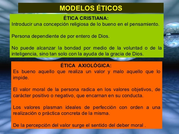 Resultado de imagen para principales modelos eticos