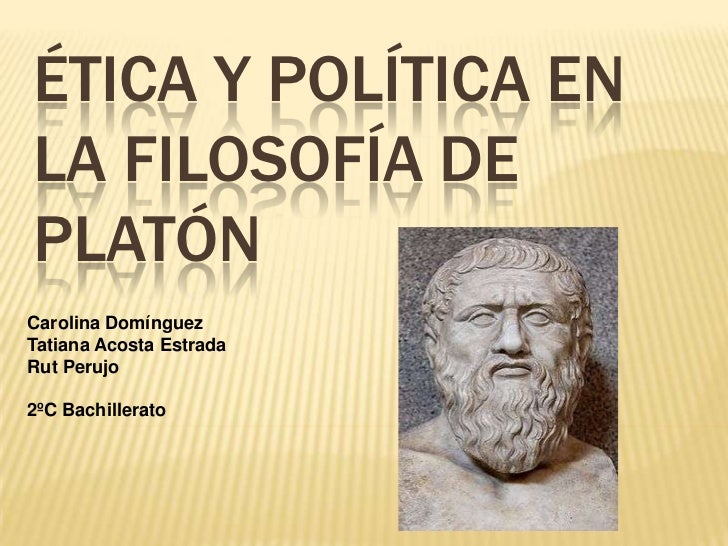 éTica y política en la filosofía de platón
