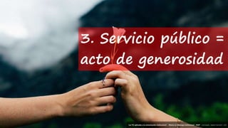 25
‘Las TIC aplicadas a la comunicación institucional’ – Máster en liderazgo institucional - INAP - Jordi Graells – Madrid 16,03,2021 - CC0
3. Servicio público =
acto de generosidad
‘Las TIC aplicadas a la comunicación institucional’ – Máster en liderazgo institucional - INAP - Jordi Graells – Madrid 16,03,2021 - CC0
 